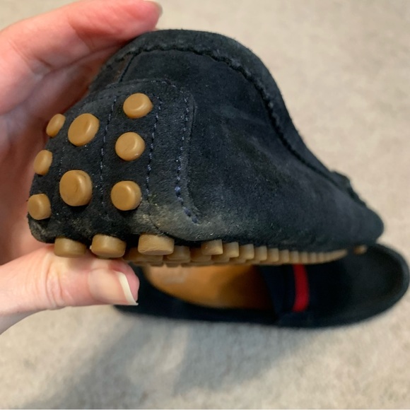 Gucci moccasins drivers loafers blue/red women’s size 38 1/2 - Picture 8 of 16